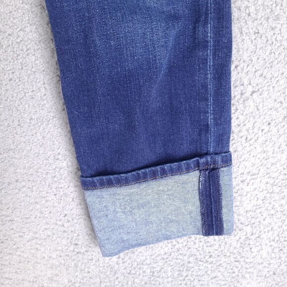Joe's Jeans Womens Size 27 Blue Cuffed Cropped‎ Cotton Blend Stretch Low Rise - Picture 5 of 15